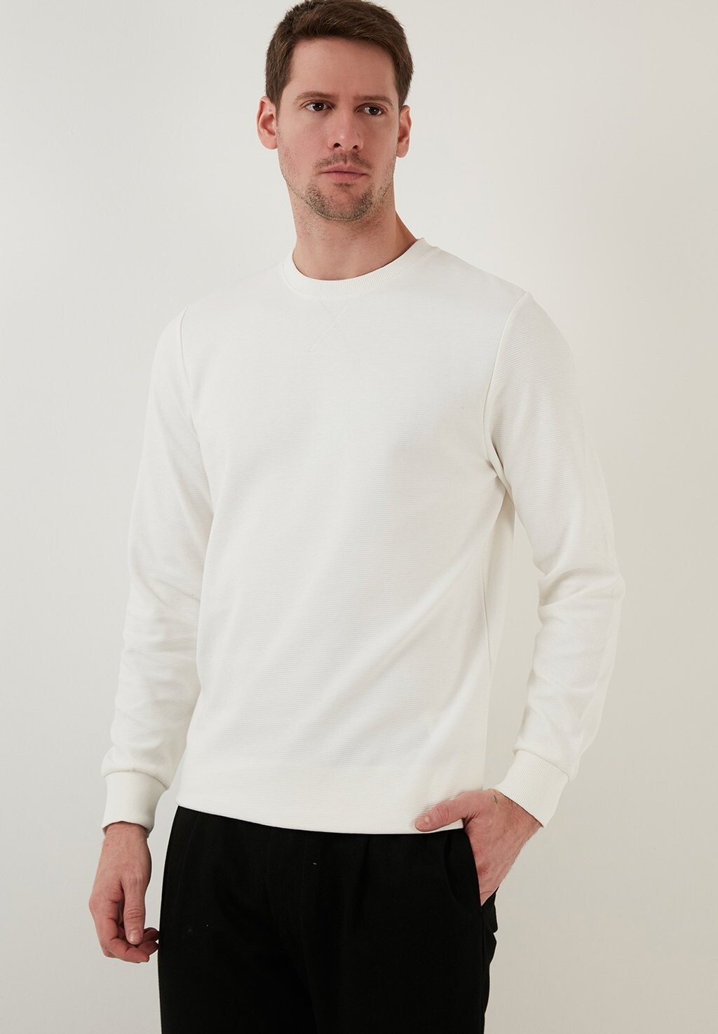 

Толстовка CREW NECK STRIPED Buratti, цвет ecru