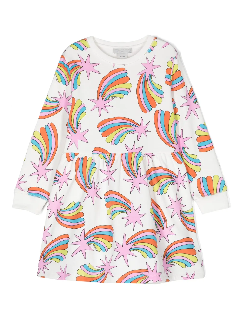 

Платье с принтом Stella McCartney Kids, белый