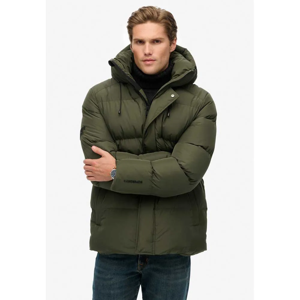 Утепленная спортивная куртка Superdry 5 Baffle, зеленый — фото 3