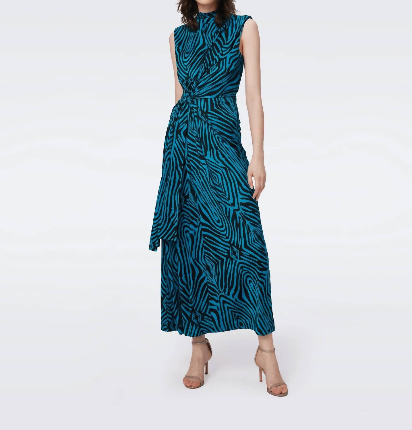 

Платье Джери в синем зебре Diane von Furstenberg