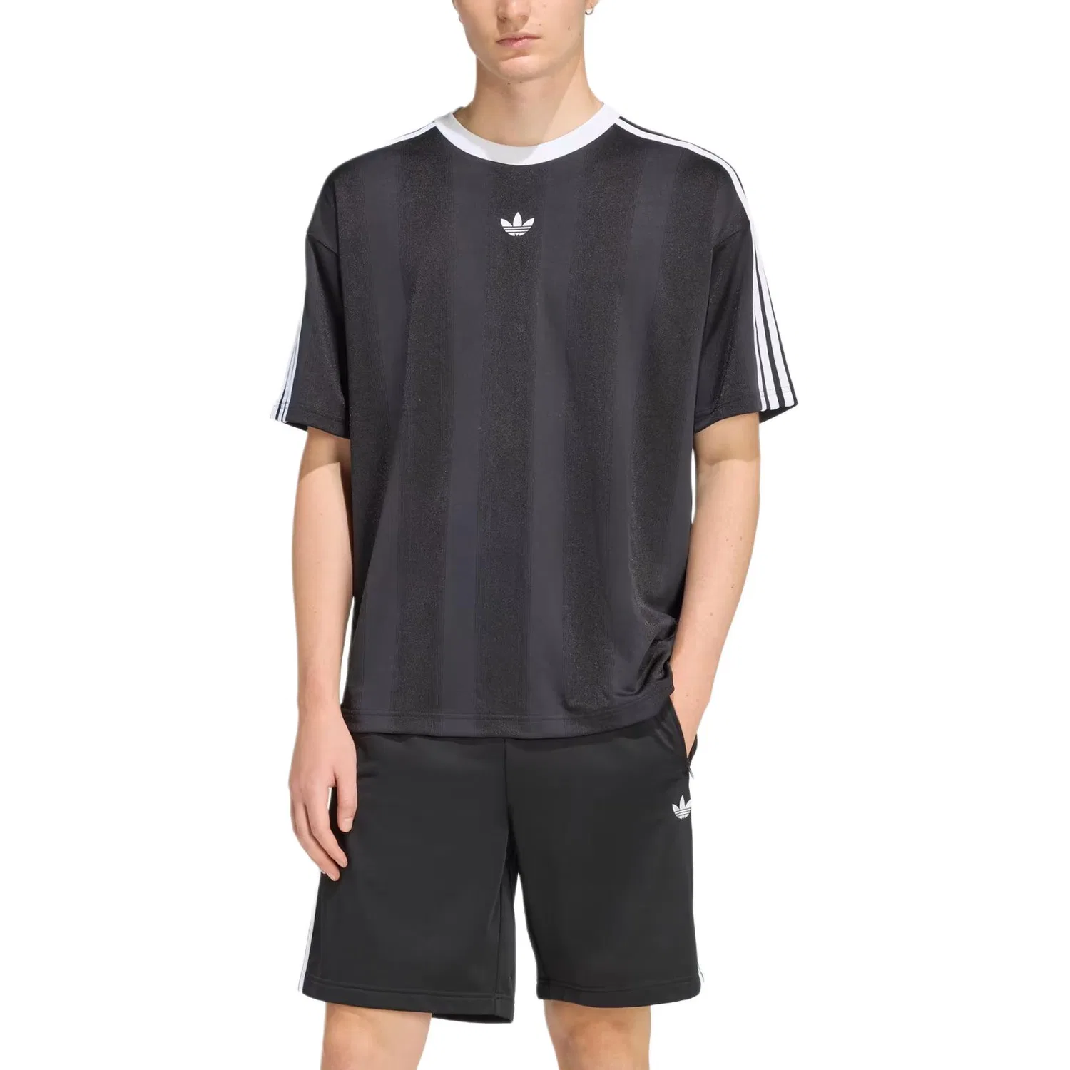 Футболка с логотипом Adidas Originals, Black — фото 4