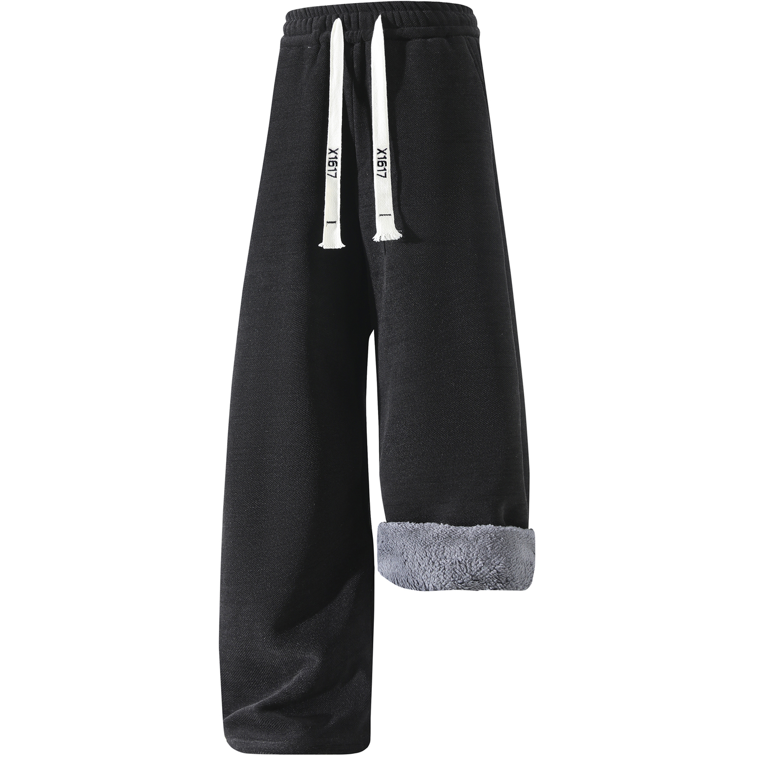 

Повседневные брюки Unisex утепленные и с флисовой подкладкой Wide Leg X1617, черный [fleece-lined]