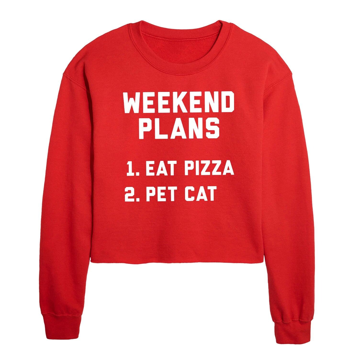 

Укороченный свитшот Juniors' Weekend Plans Licensed Character, красный