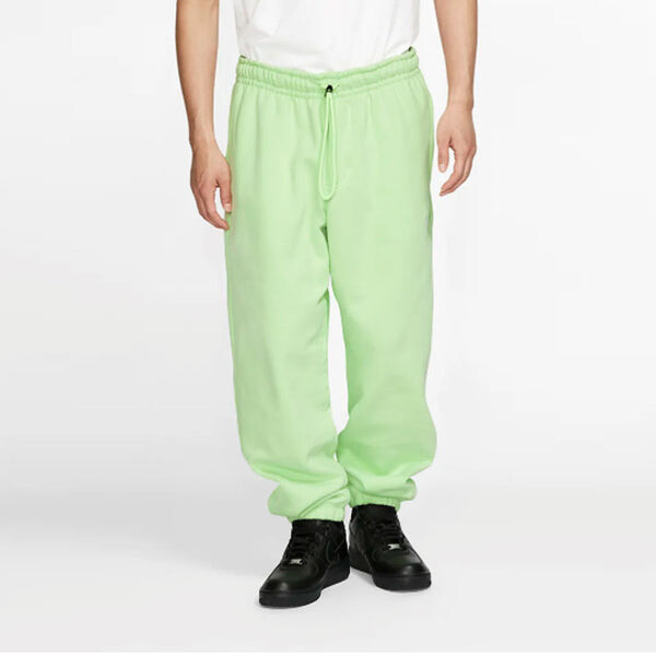 Брюки men's lab collection embroidered logo solid color fleece lined sports bundle feet green pants Nike, зеленый — фото 3