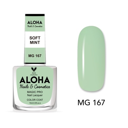 

Лак для ногтей Magic Pro 15 мл - Mg 167 / Мягкая мята Aloha Nails & Cosmetics