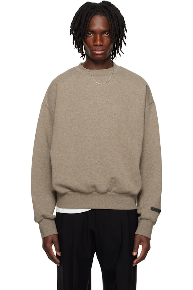

Классический свитшот с круглым вырезом Fear Of God Essentials, цвет homestead heather