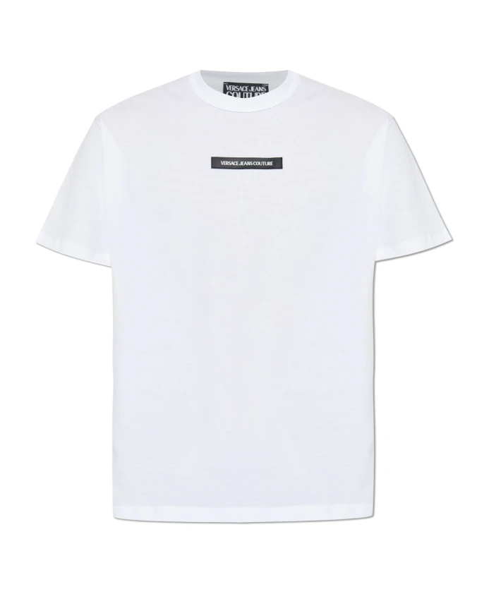 

Футболка с нашивкой-логотипом Versace Jeans Couture, белый