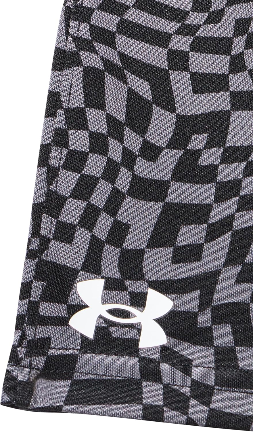 Детские шорты Under Armour Prototype, эластичный пояс, мягкие и удобные., Boost Printed Short, Castlerock — фото 2