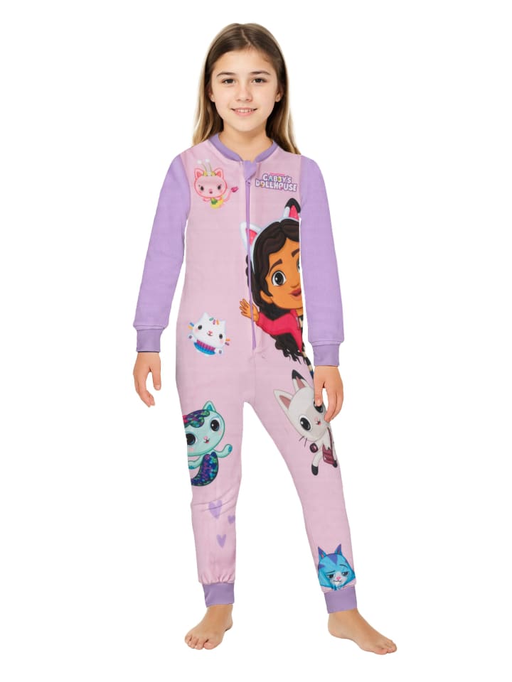 

Комбинезон для кукольного домика Gabby's, пижамный комбинезон с длинными рукавами, розового/фиолетового цвета Gabby's Dollhouse