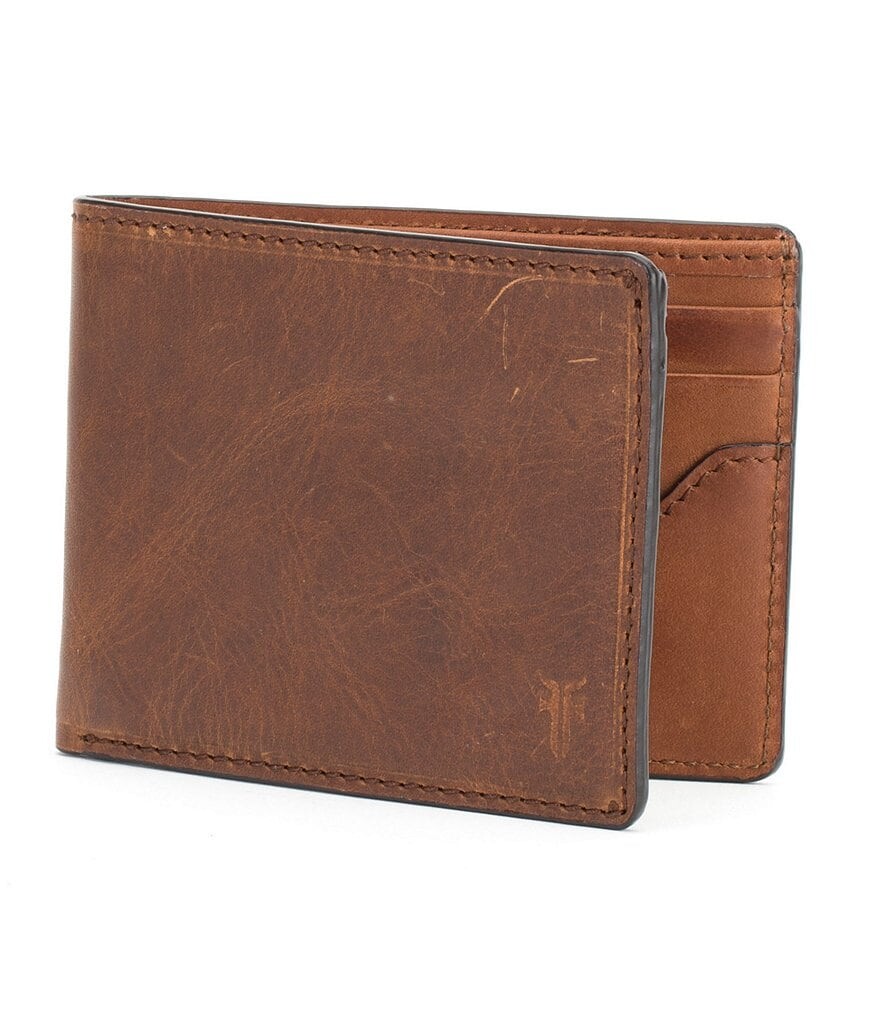 

Кожаный кошелек Frye Logan Slim ID, коричневый
