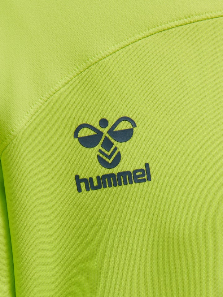 Толстовка Hummel Halbreißverschluss Sweatshirt Hmllead Fußball Kinder, цвет LIME PUNCH — фото 4