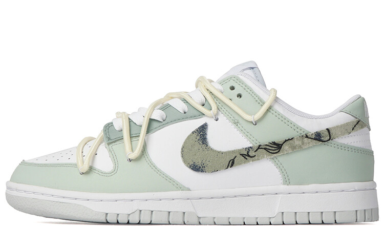 

Мужские кроссовки для скейтбординга Nike Dunk Low, зеленый/белый