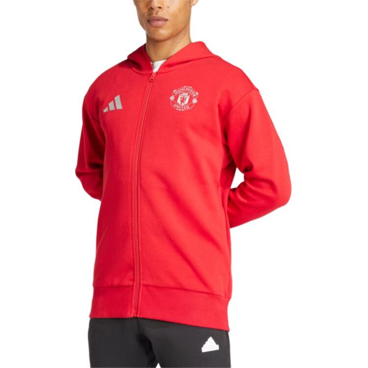 Куртка Manchester United мужская красная Adidas, красный — фото 2