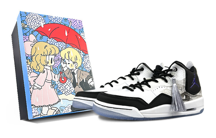 

Кроссовки Jordan Courtside 23 Vintage Basketball Shoes Women's Mid-top Black/white, белый