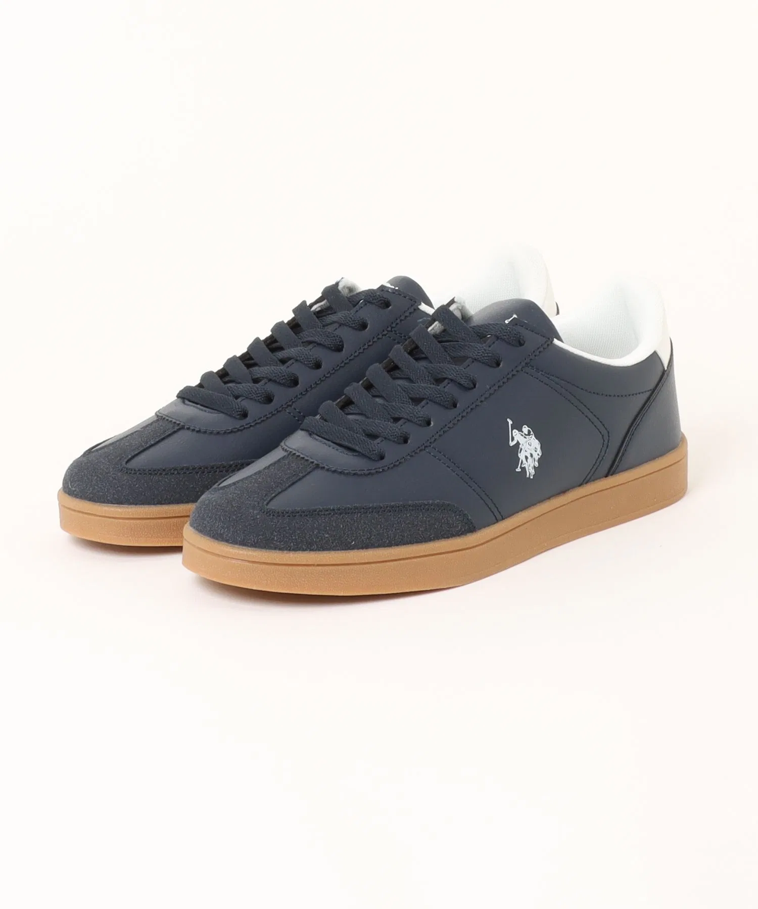 Мужские кроссовки U.S. POLO ASSN. с логотипом, низкие, тёмно-синие