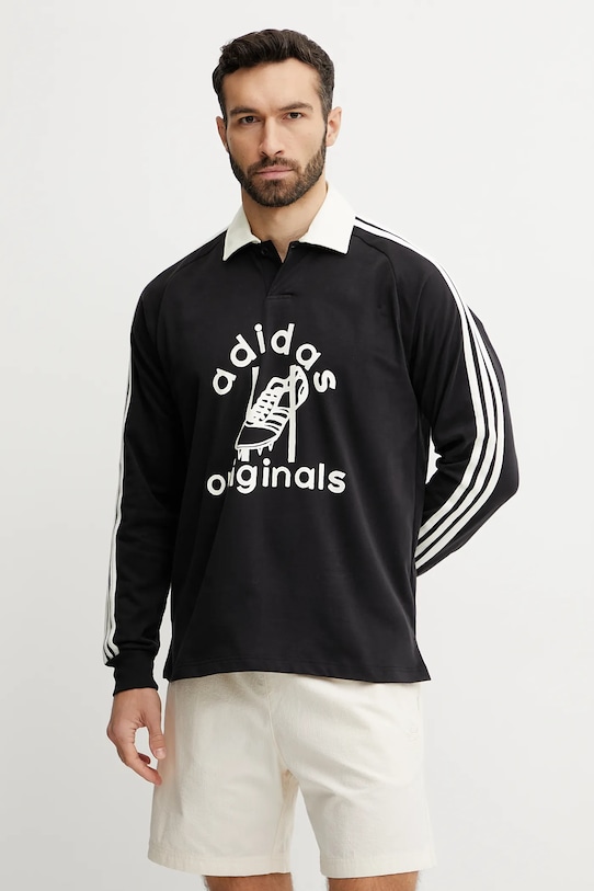 

Лонгслив RUGBY Adidas Originals, черный