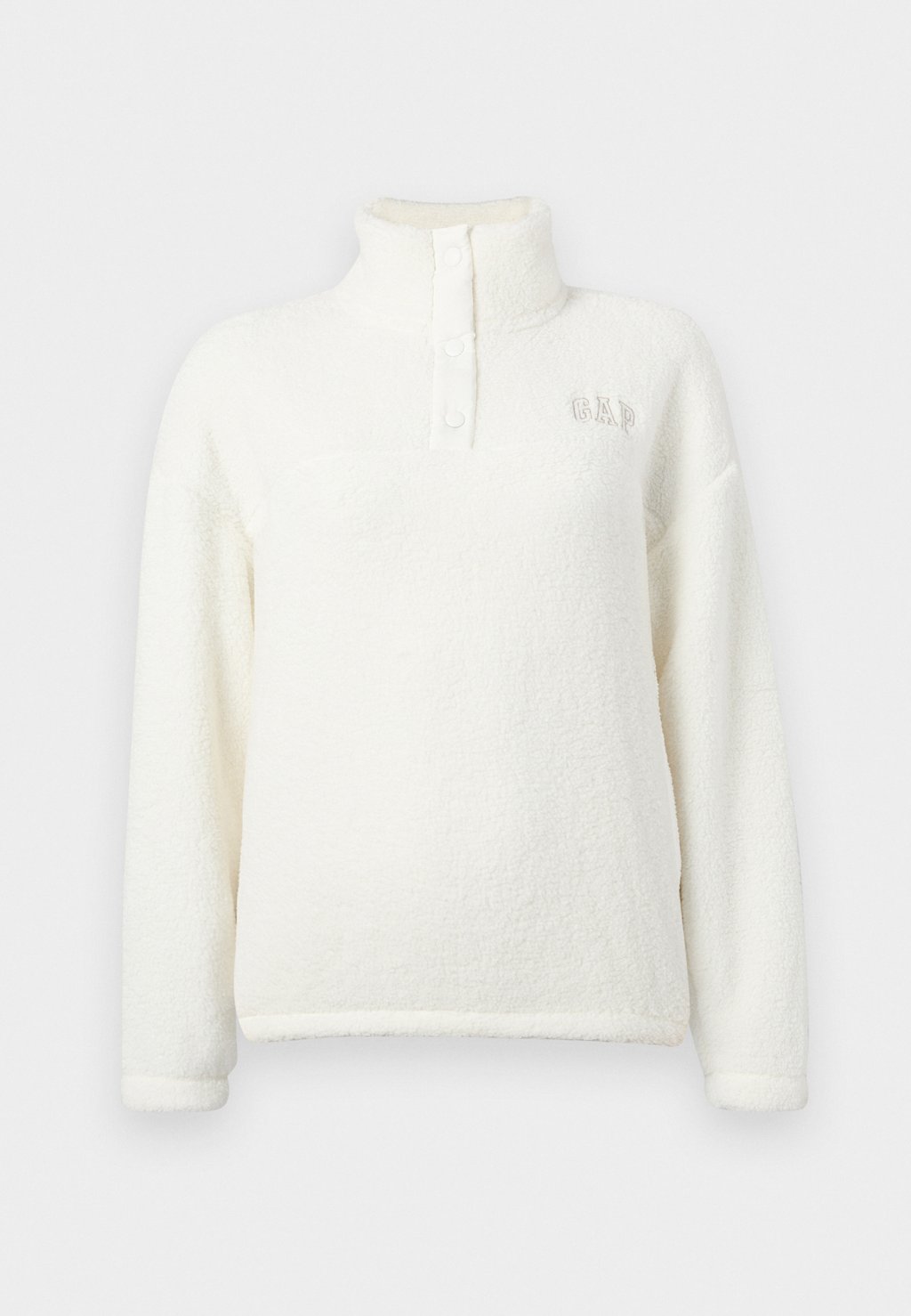 

Флисовый джемпер SNAP LOGO GAP, молочный