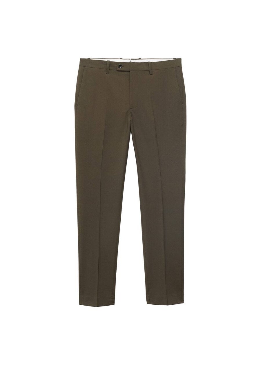 

Узкие брюки со складками MANGO MAN Milan, Olive