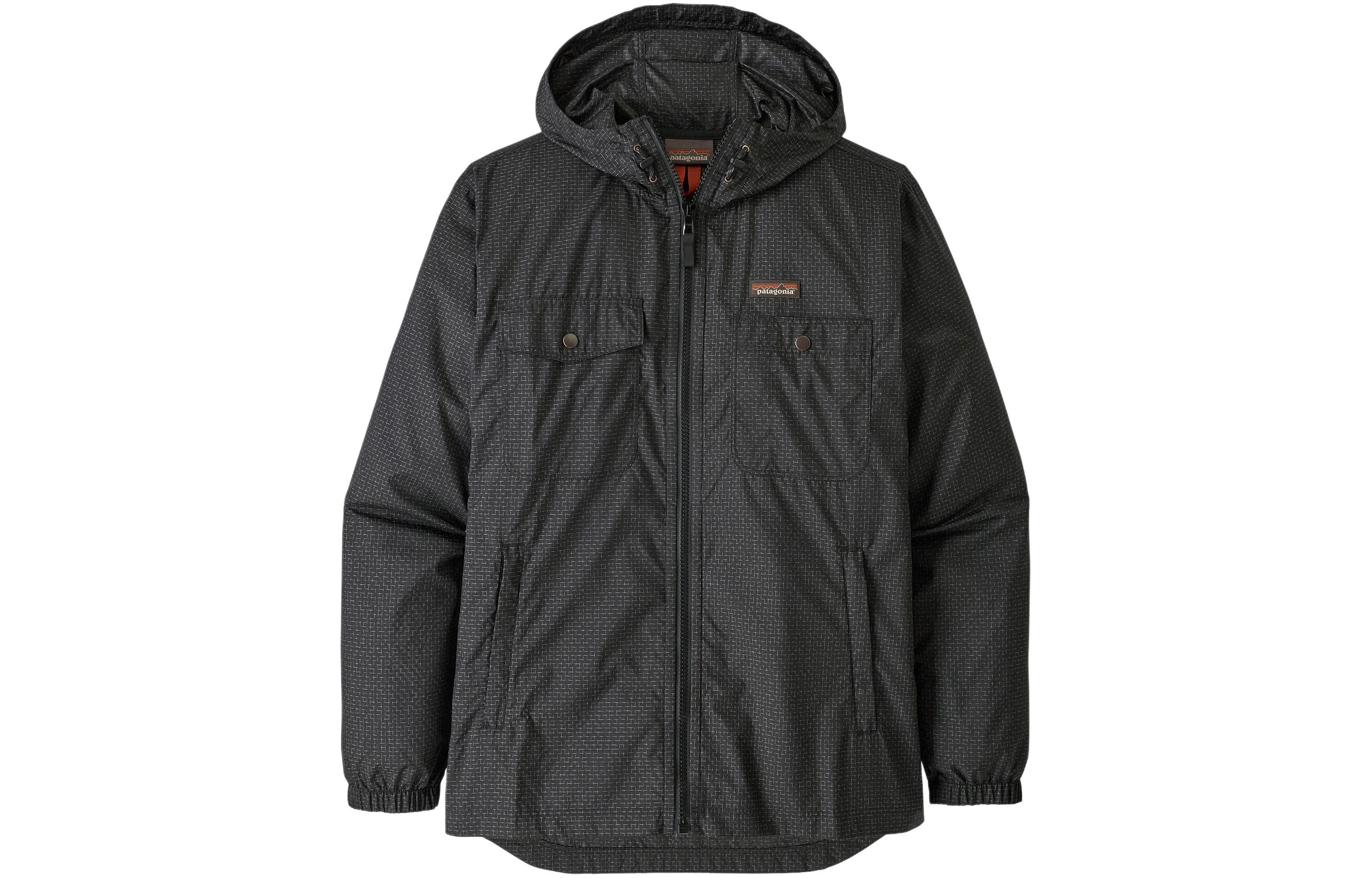 

Patagonia Стальной кожаный ветровка мужская, Black