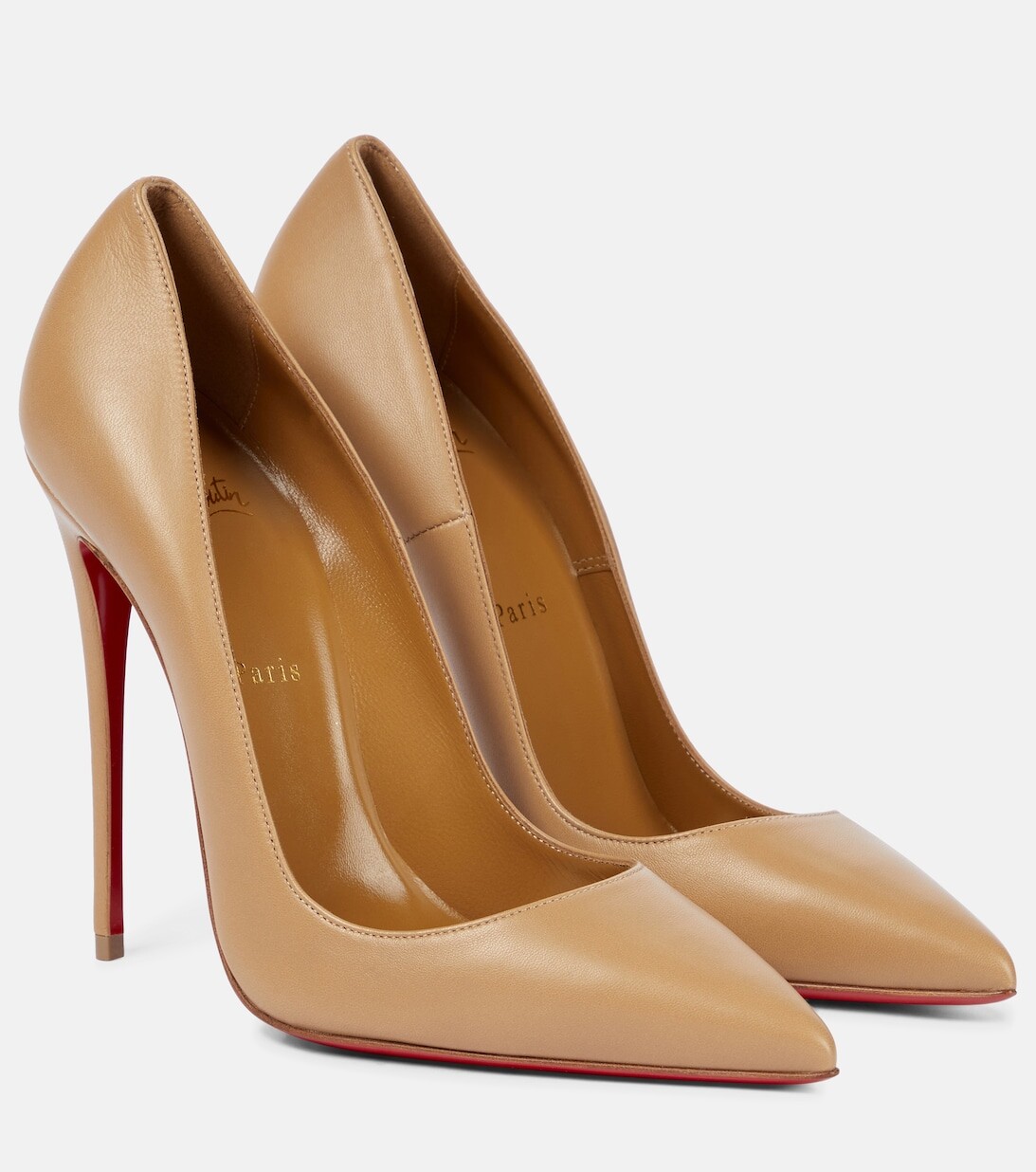 Кожаные туфли So Kate 120 Christian Louboutin, бежевый