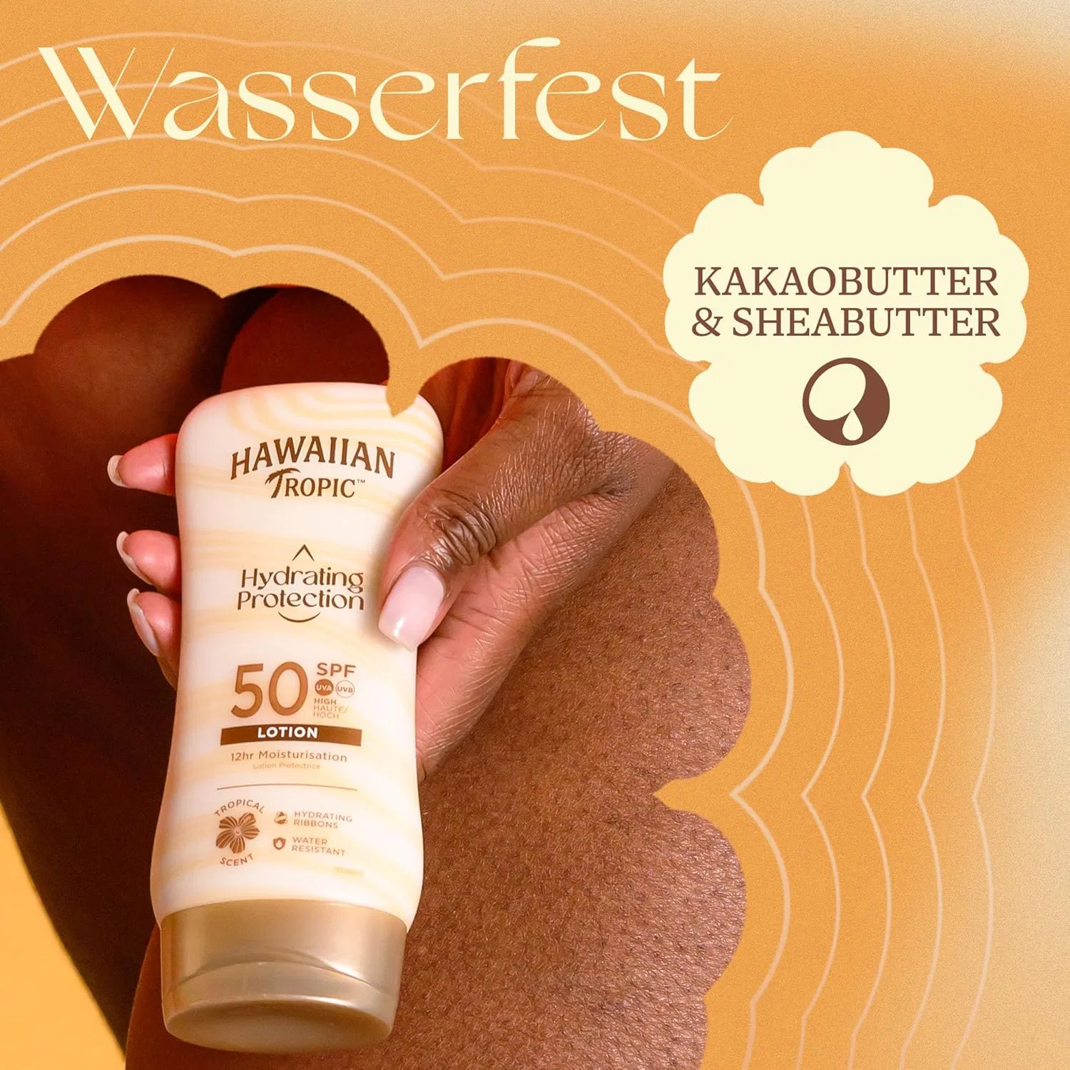 Солнцезащитный лосьон Hawaiian Tropic Hydrating Protection SPF 50 180 мл Hawaiian Tropic — фото 4