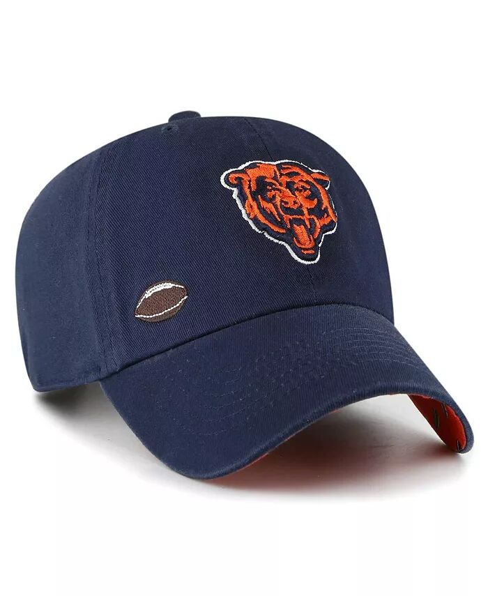 

47 Женская темно-синяя бейсболка Chicago Bears Confetti Icon Clean Up Adjustable '47 Brand