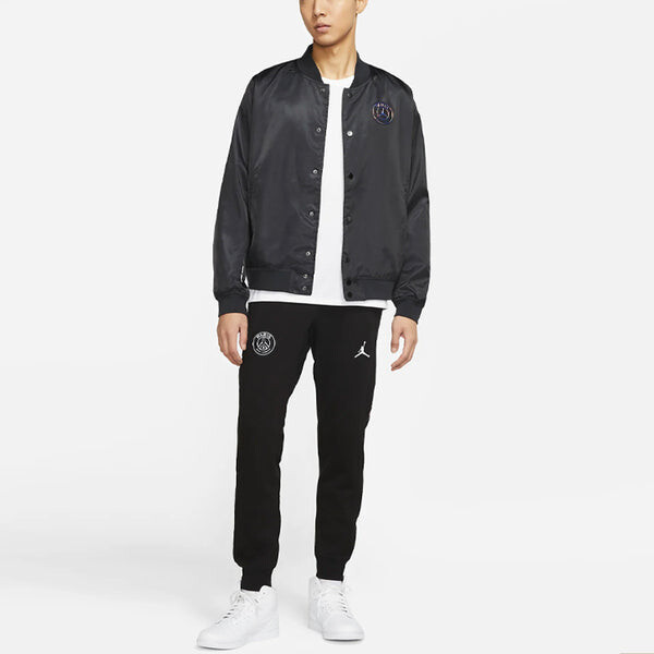 Куртка Air Jordan Paris Saint-Germain Casual Sports Jacket Tops Black, черный — фото 3