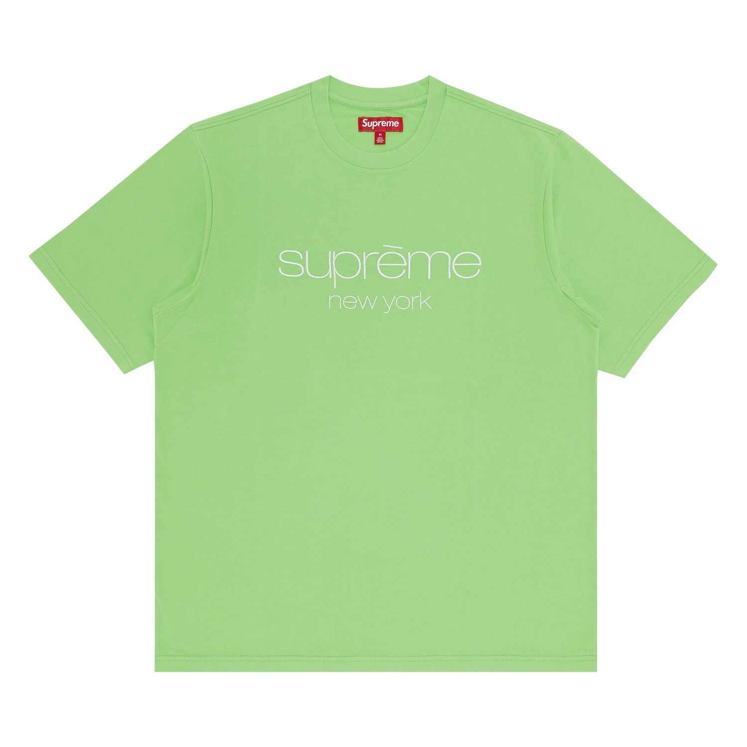 

Топ с короткими рукавами и логотипом Supreme Classic, цвет Лайм