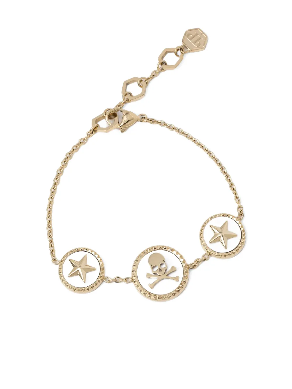 

Браслет с декором Skull Philipp Plein, золотой