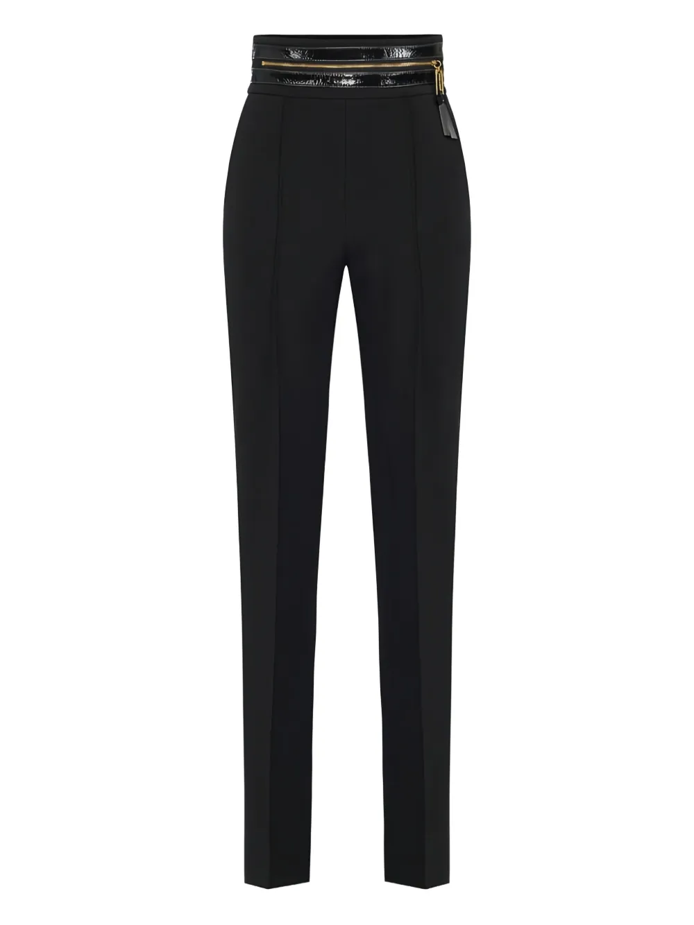 

Брюки с завышенной талией Elisabetta Franchi, черный