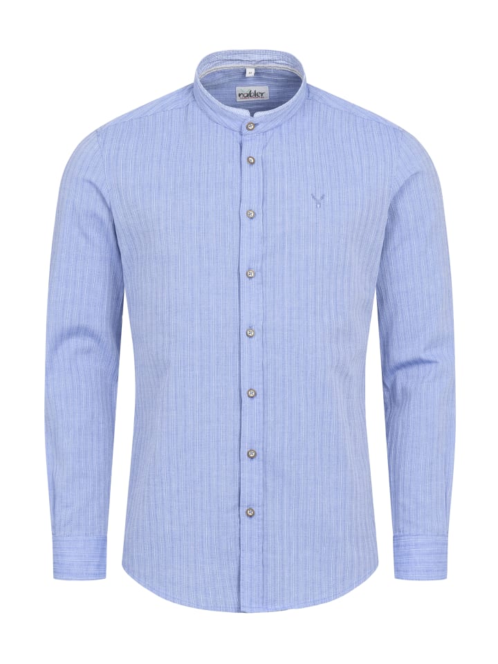 

Традиционная рубашка Патрика синего цвета Nübler