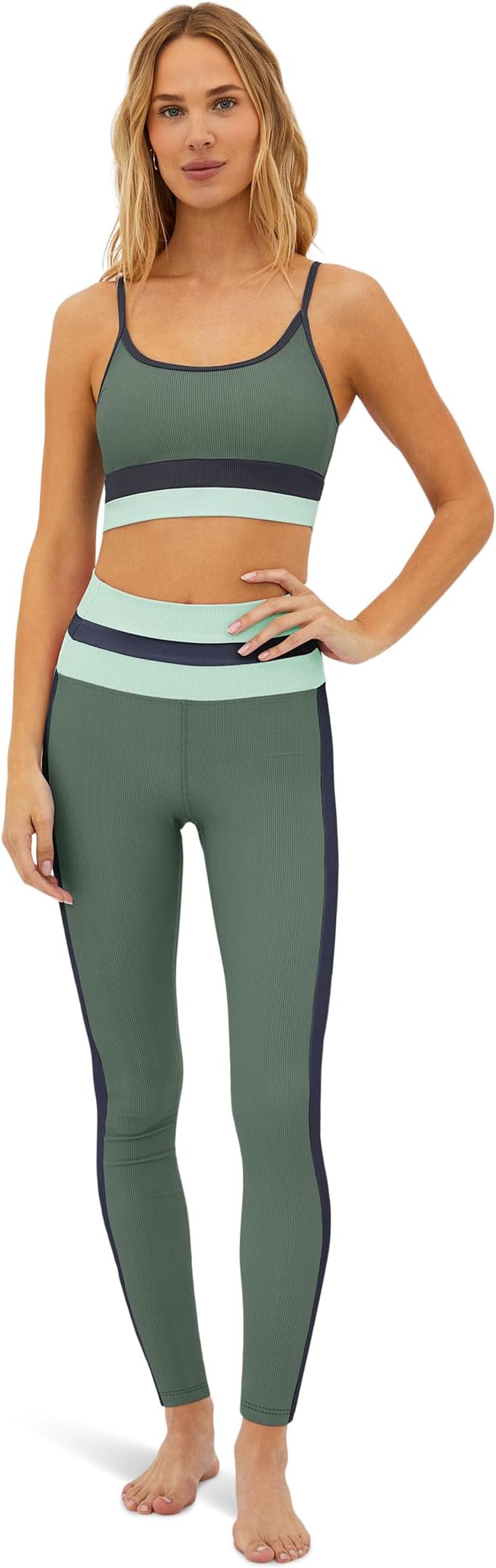 

Брюки Beach Riot Mariella Leggings, цвет Palm Paradise Colorblock