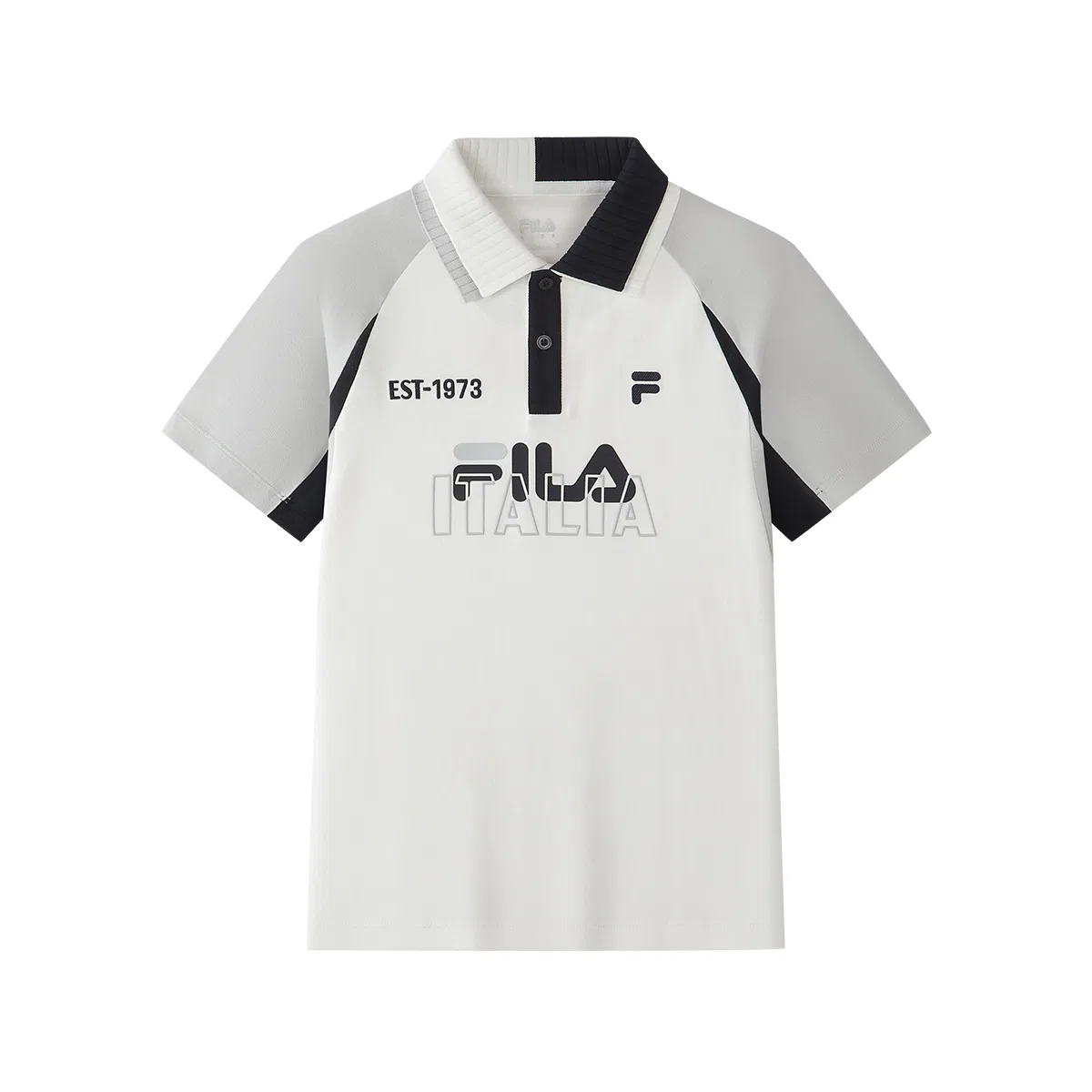 Поло FILA KIDS с отложным воротником белое