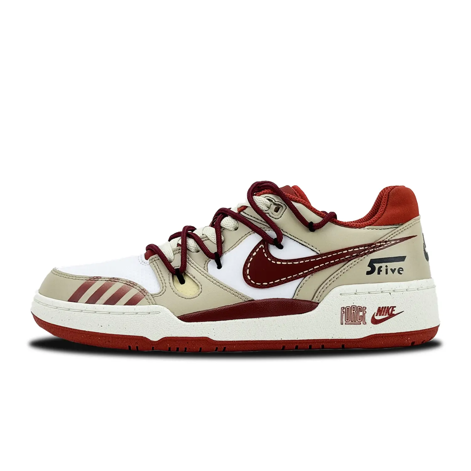 

Мужские кроссовки для скейтбординга Full Force Low-Top Red/White Nike, Белый, Мужские кроссовки для скейтбординга Full Force Low-Top Red/White Nike