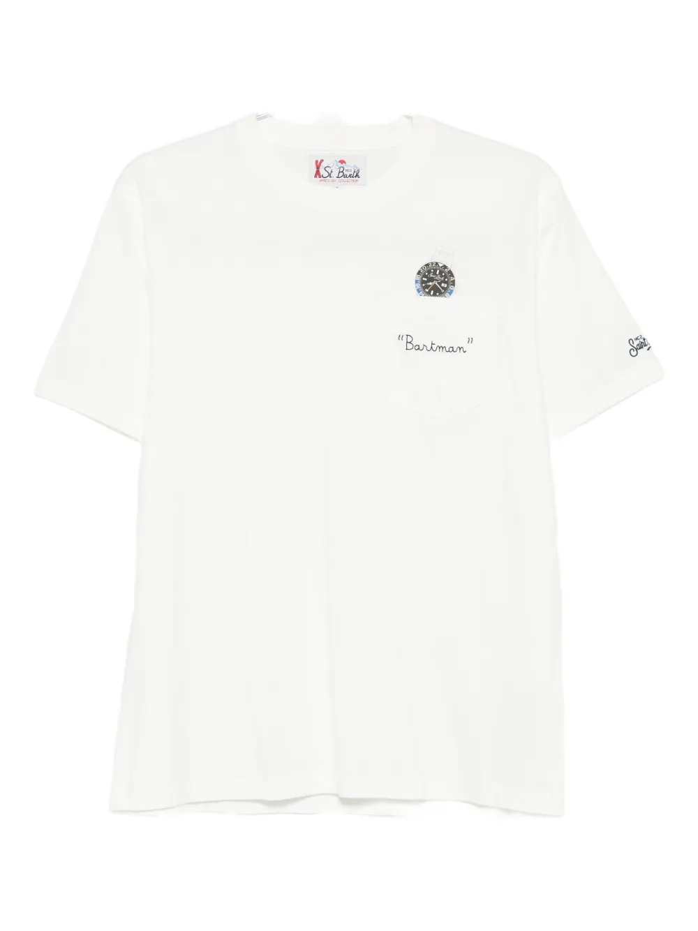 

Футболка с вышитым мотивом Mc2 Saint Barth, белый