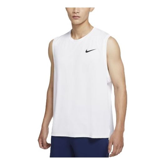 

Жилет Men's Nike Solid Color Logo Quick Dry Breathable Sports Training Vest White