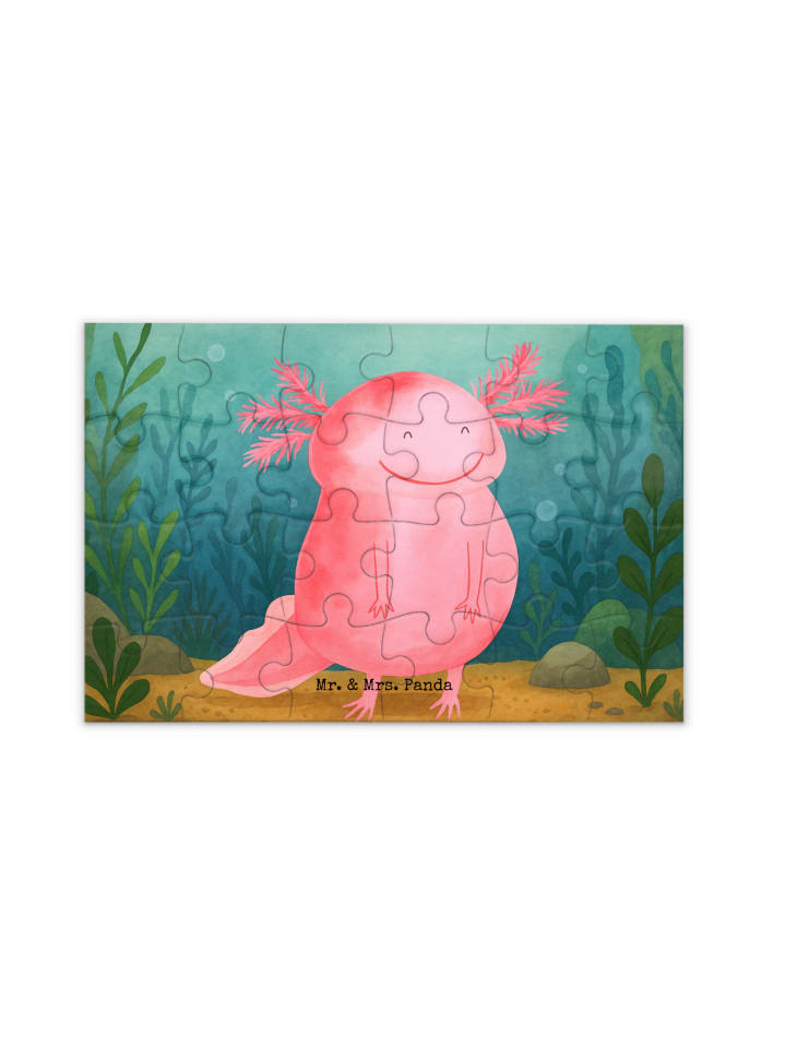 

Mr. & Mrs. Panda Головоломка Аксолотль Счастливый Дизайн без слов белым цветом