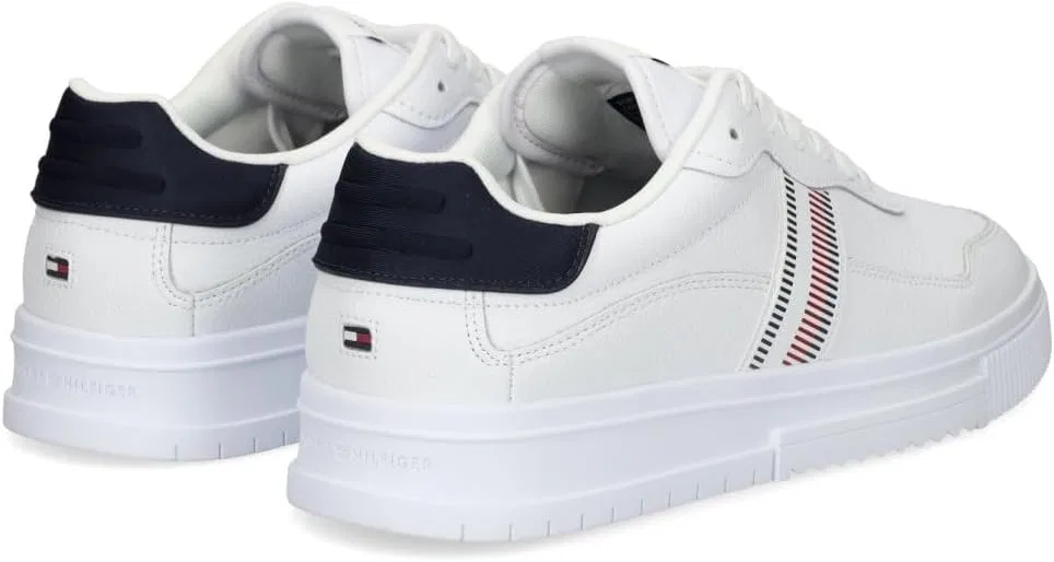 Мужские кроссовки Tommy Hilfiger Supercup Stripes Tum Trainers, Ybs White — фото 3