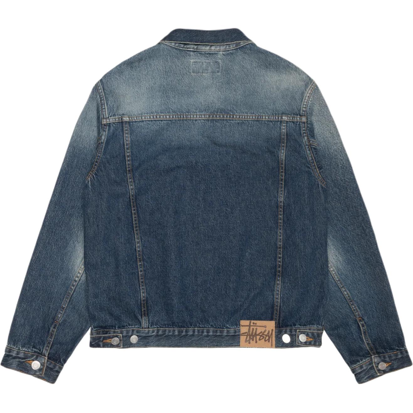 Stussy Винтажная джинсовая куртка дальнобойщика, Indigo — фото 3