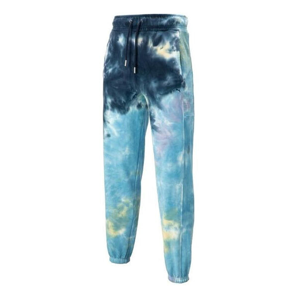 

Брюки mmq tie dye sweatpants 'blue' Puma, синий