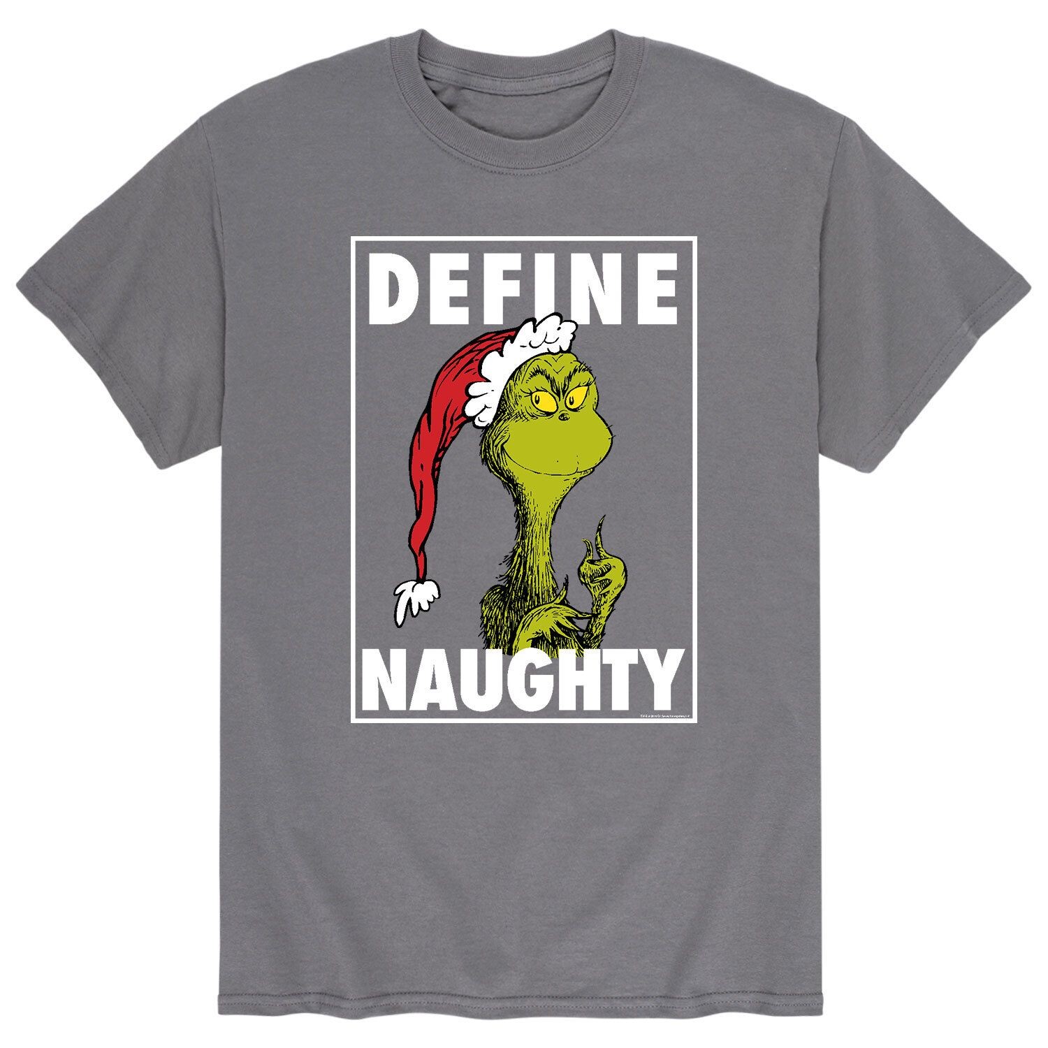 

Мужская футболка Naughty Dr. Seuss The Grinch Licensed Character