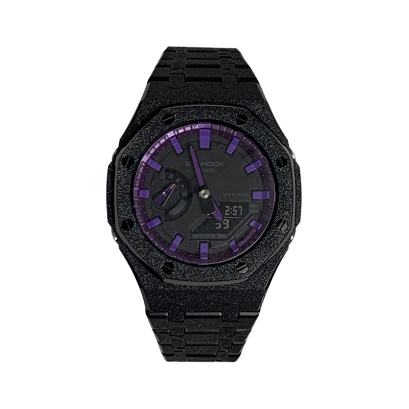 

CASIO Часы Retrofit Series Electronic Movement Watch Unisex Black Dial, Black Purple