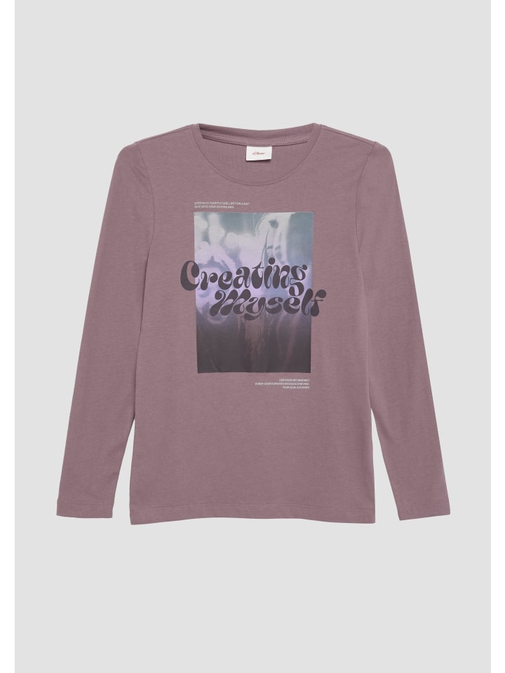 

Футболка s.Oliver T-Shirt langarm, фиолетовый