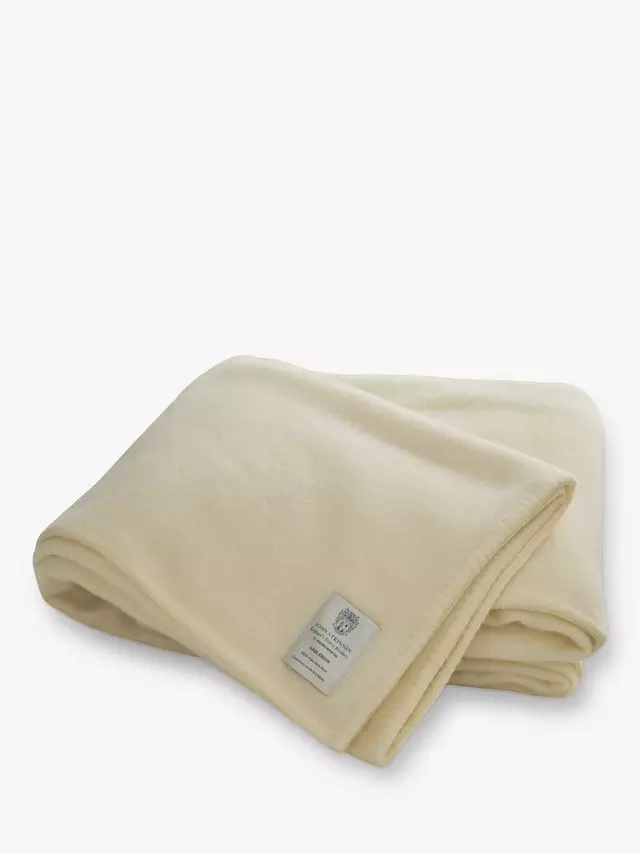 

Одеяло John Atkinson by Hainsworth Whip Stitch Wool, белый