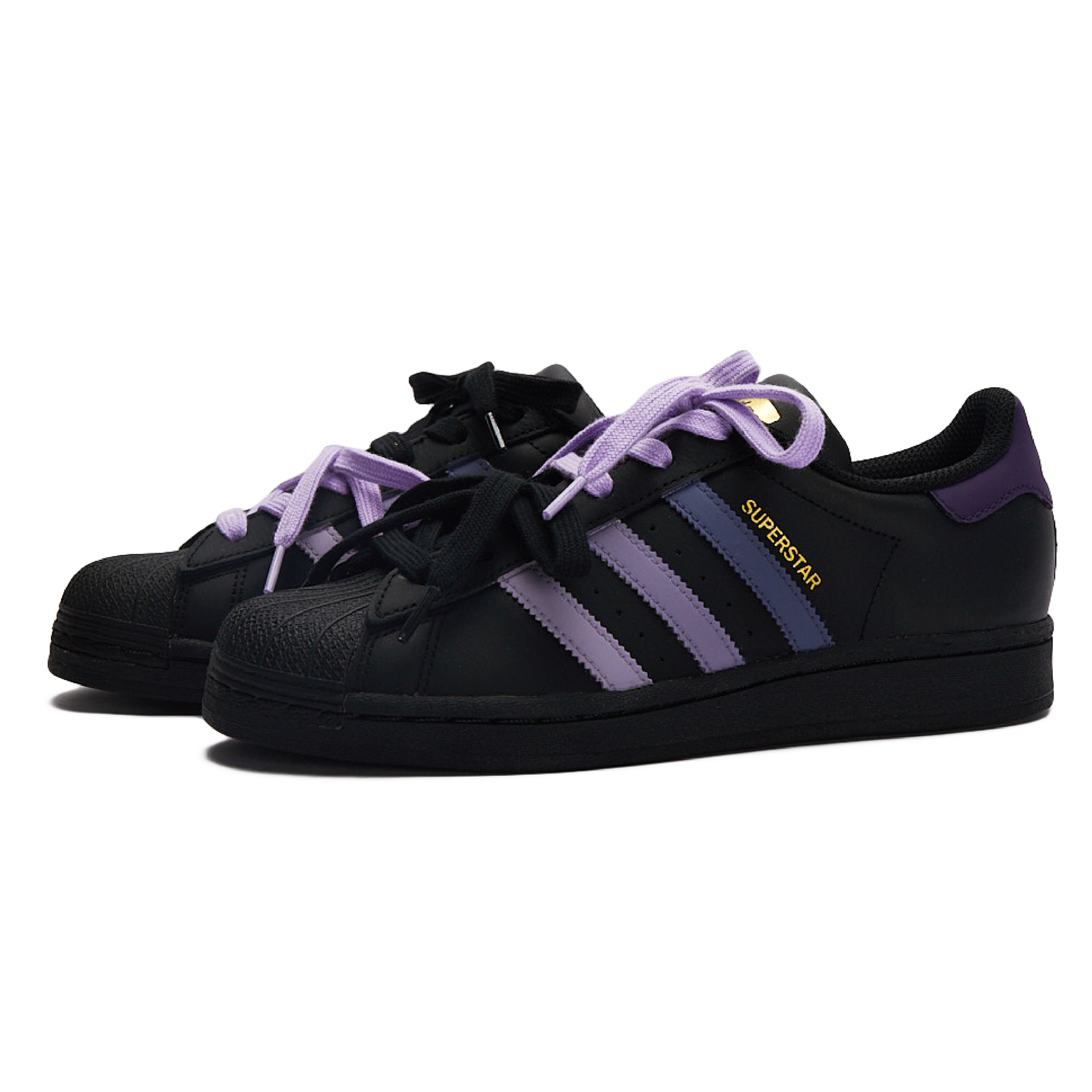 Детские кроссовки для скейтбординга Superstar J для начальной школы Adidas Originals, фиолетовый — фото 3