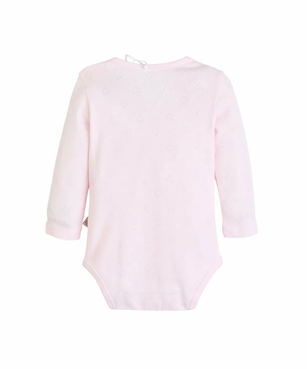 Комбинезон с сердечками и повязка на голову с лентой Moimoln, Pink — фото 3