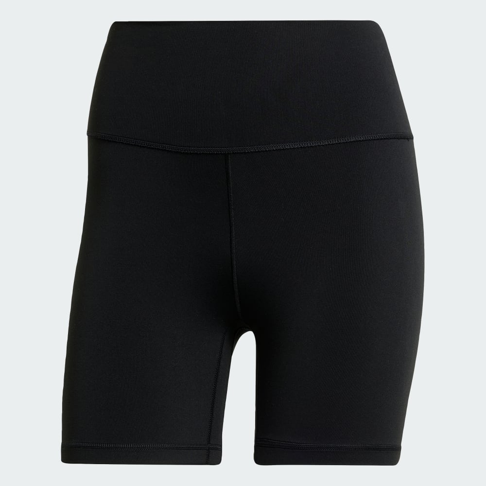 Спортивные шорты-леггинсы Adidas All Me 5-Inch Short Leggings, цвет Black/Black — фото 4