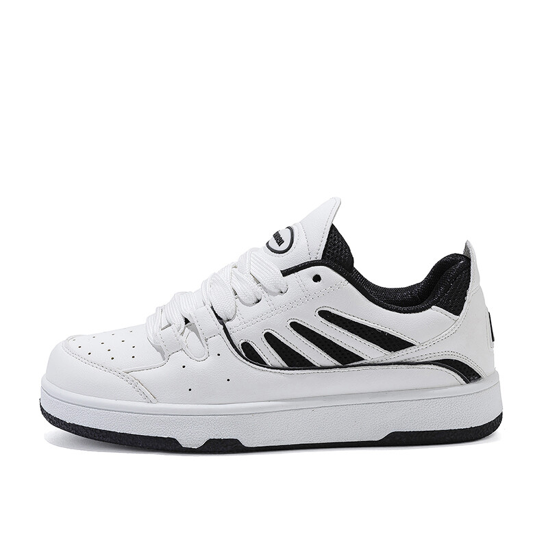 

Кроссовки FUERSEN Skateboarding Shoes Unisex Low-top, белый/черный