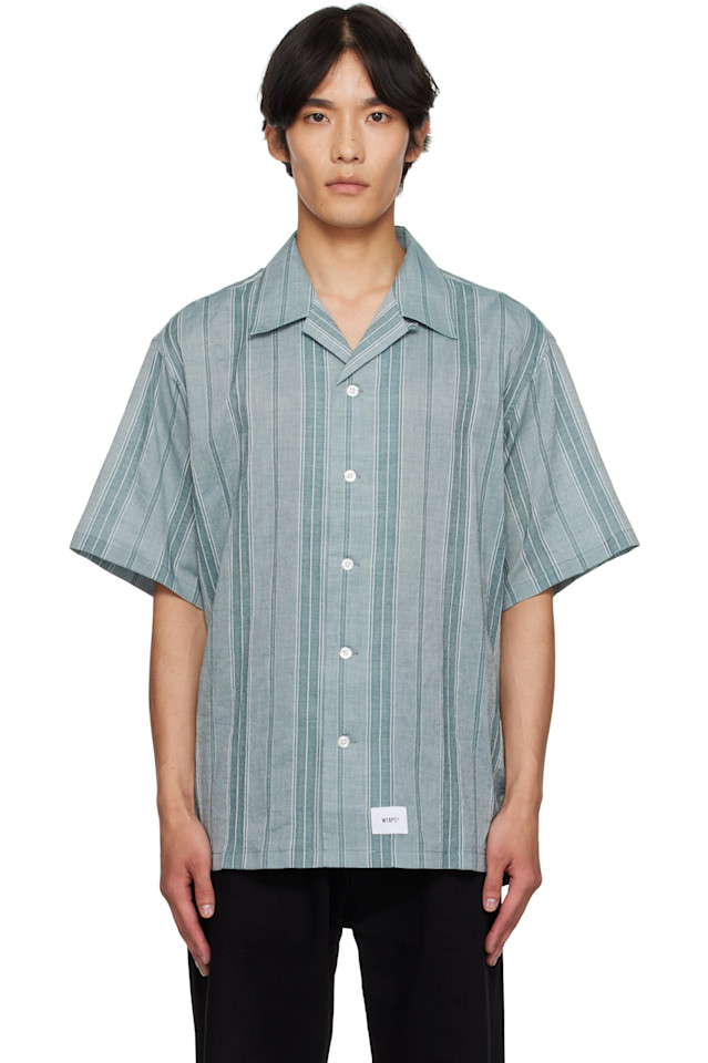 

Полосатая рубашка Wtaps, зеленый