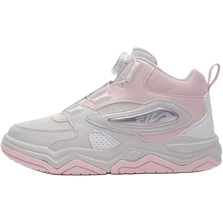 

FILA KIDS Детские кроссовки BOA с защитой от ударов и износостойкостью, средней высоты, светло-фиолетовые